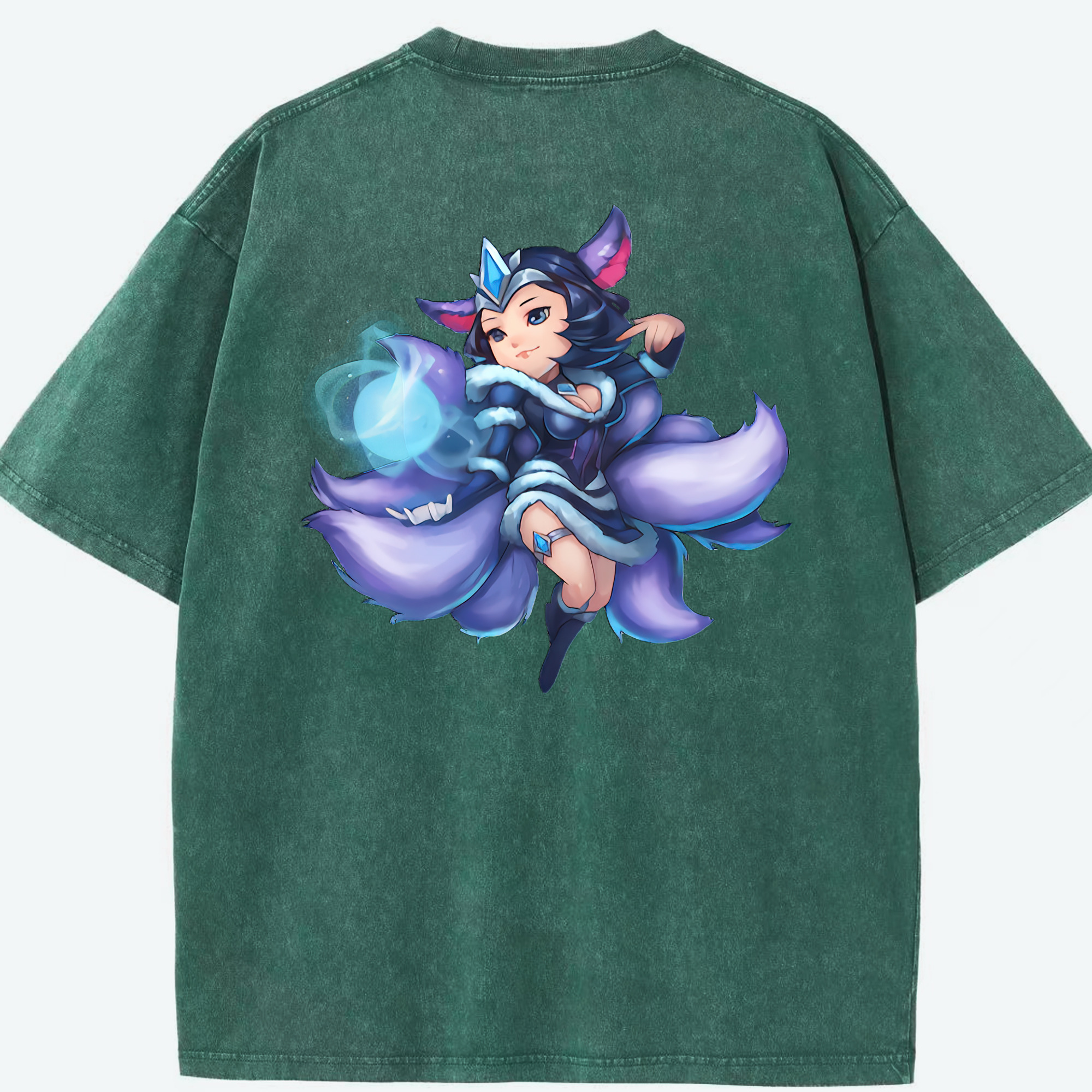 リーグ・オブ・レジェンド League of Legends LOL 綿100% ヴィンテージ風 半袖Tシャツ（背面プリント）